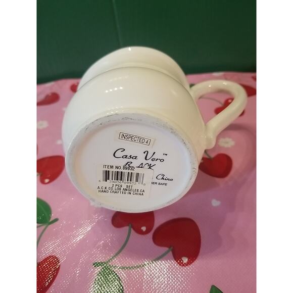 Casa Vero by ACK Hand Painted Black Memorabilia Rare Ceramic Creamer - Picture 5 of 6